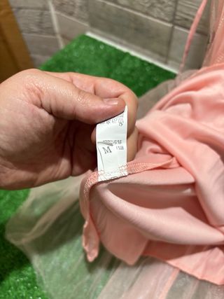 Vestido rosa fresas lentejuelas