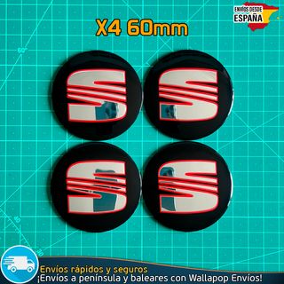 X4 Emblemas Sea 60mm Pegatinas Tapacubos Llantas