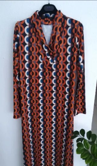 Vestido largo estampado