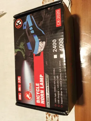 Luz Bicicleta/Patinete con Bocina