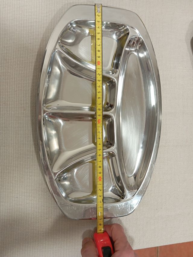 Bandeja metálica vintage para aperitivos