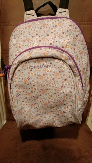 Mochila Quechua florecitas juvenil/infantil