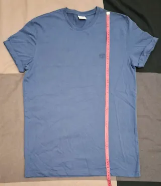 Camiseta Bershka Azul Talla S