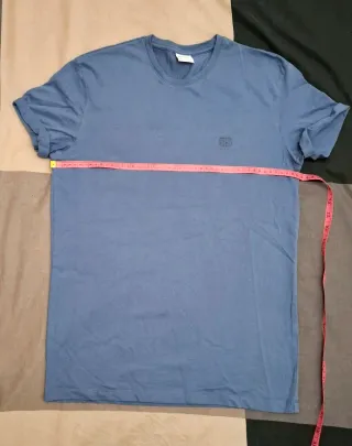 Camiseta Bershka Azul Talla S