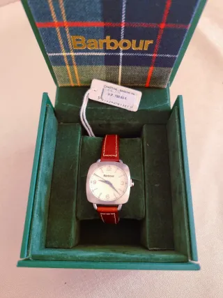 Reloj Barbour Mujer Cuadrado Marrón/Plata