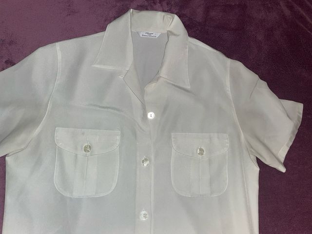 Camisa blanca manga corta