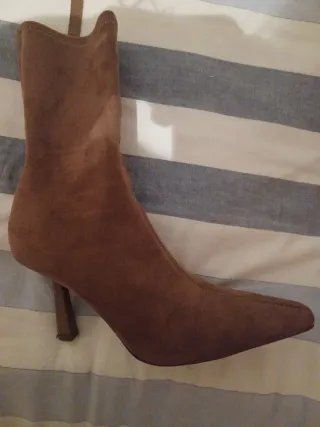 Botines Zara Marrones Tacon