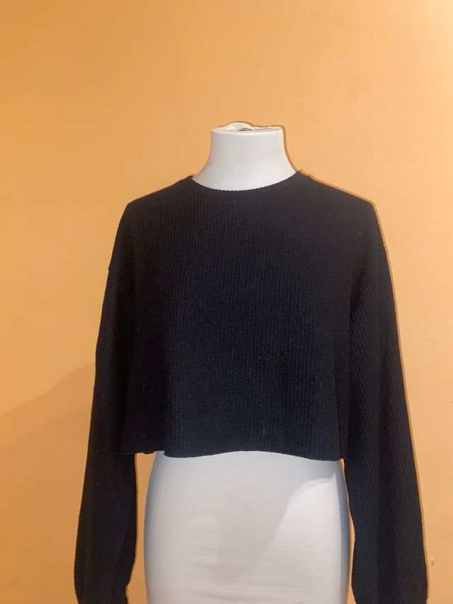 Jersey corto negro mujer talla M