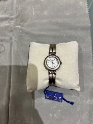 Reloj Blumar Mujer Plata y Blanco
