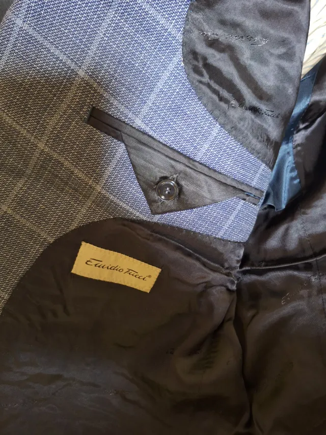 Chaqueta Emidio Tucci a cuadros Talla M