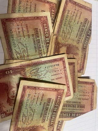 Billete 10 Pesetas Banco de España 1935