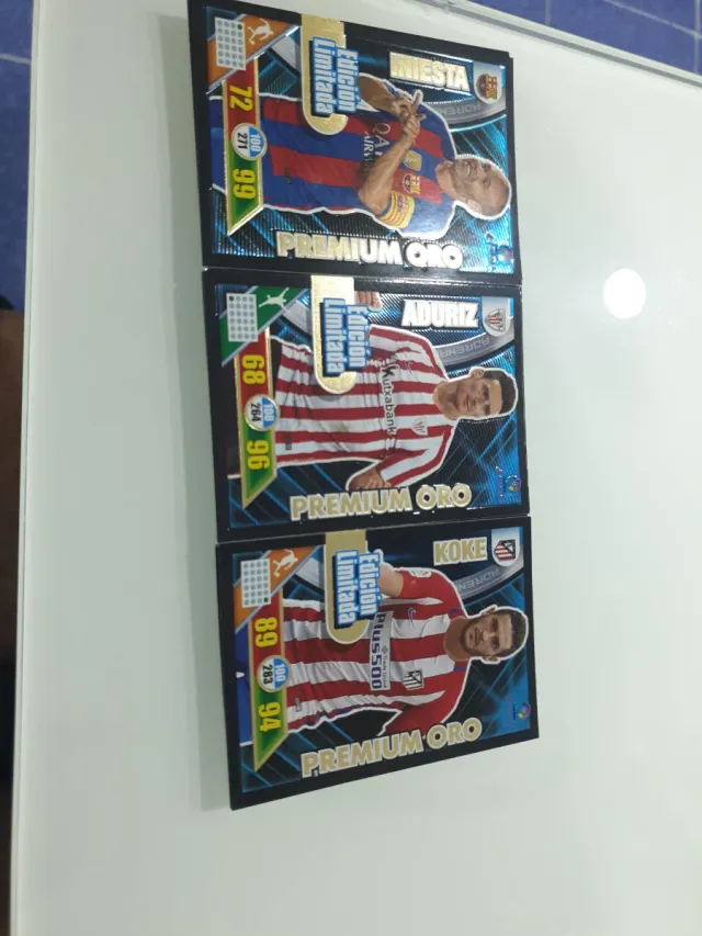 Adrenalyn Premium Oro Cartas Fútbol