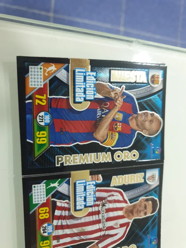 Adrenalyn Premium Oro Cartas Fútbol
