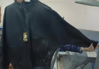 Chaqueta de cuero Evisen negra 100% piel