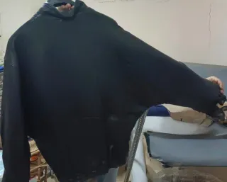 Chaqueta de cuero Evisen negra 100% piel