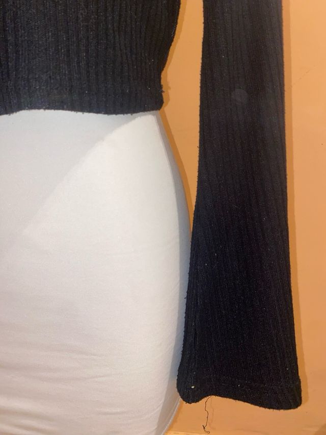 Jersey corto mujer negro