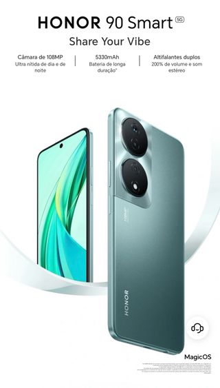 Honor 90 Smart 5G Novo, nunca usado