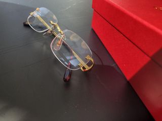 Gafas cartier Doradas 