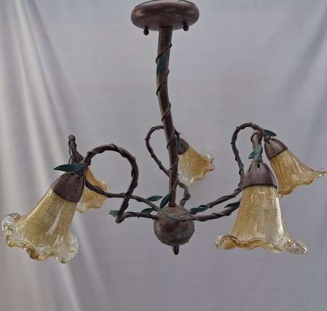 Lámpara Techo Vintage Florentina 5 Luces