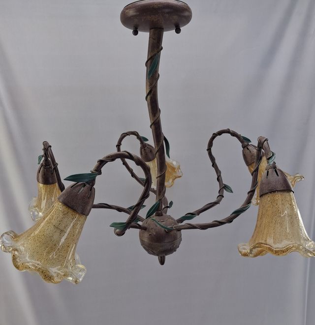 Lámpara Techo Vintage Florentina 5 Luces