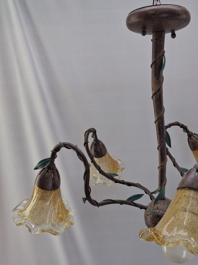 Lámpara Techo Vintage Florentina 5 Luces