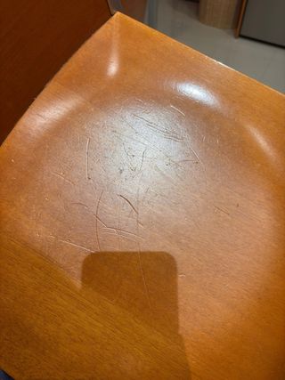 Mesa cristal extensible y 4 sillas