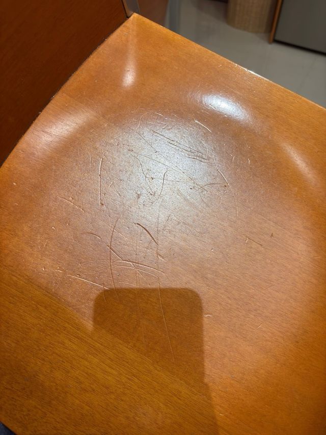 Mesa cristal extensible y 4 sillas