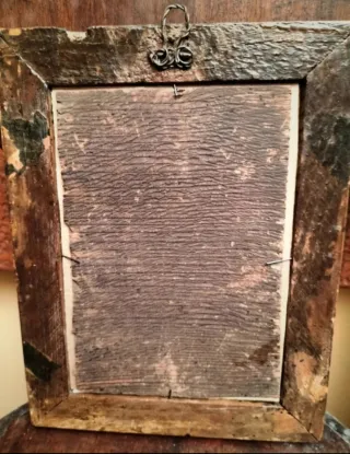 Stampa San Gaetano con Bambino, Cornice Antica