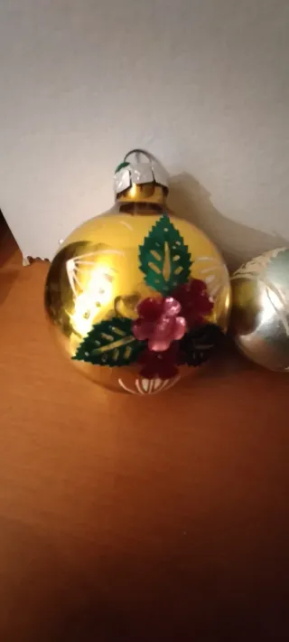 Palline natalizie vintage vetro
