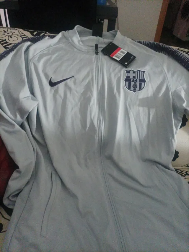 Chaqueta FC Barcelona Nike Gris talla L