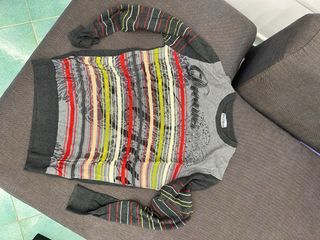 Maglione Desigual fantasia righe