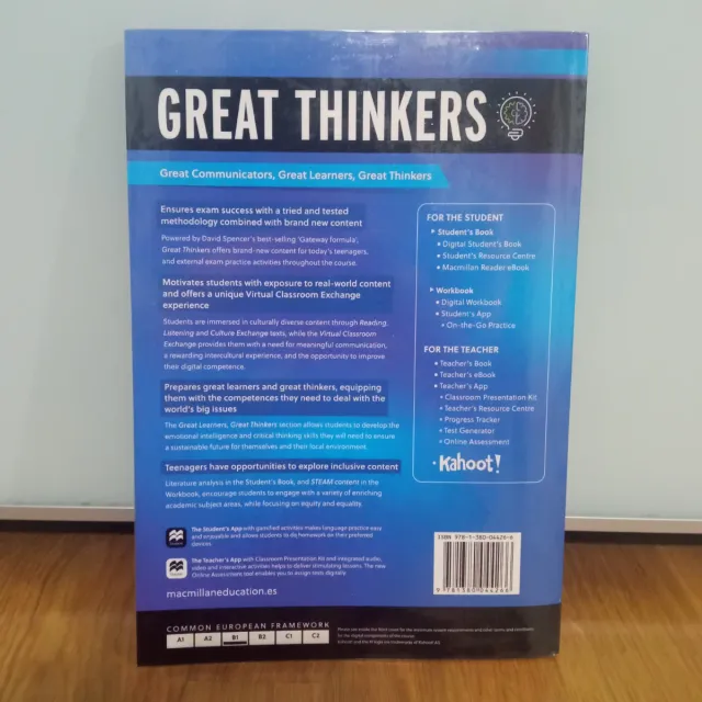 GREAT THINKERS B1 Student's and Digital Student's