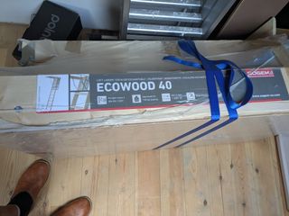 Escalera madera plegable escamoteable