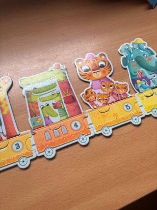 Juego Matemático Madera y puzzle números 