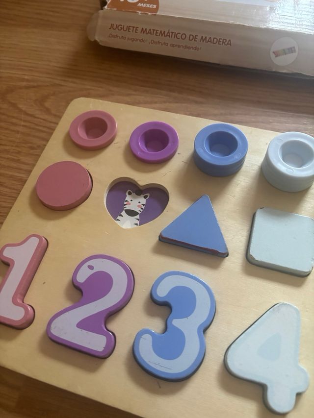 Juego Matemático Madera y puzzle números