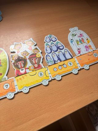 Juego Matemático Madera y puzzle números 