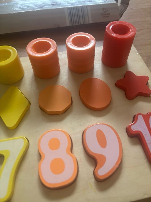 Juego Matemático Madera y puzzle números