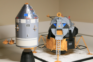 Modello 3D Apollo Lunar Module + CSM in scala 1/32