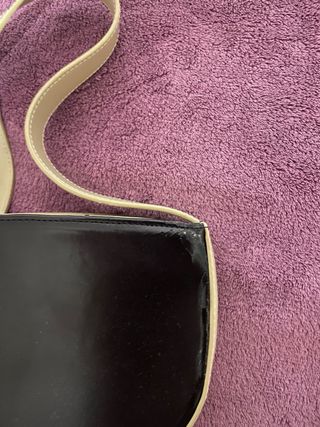 Bolso de hombro negro MGM