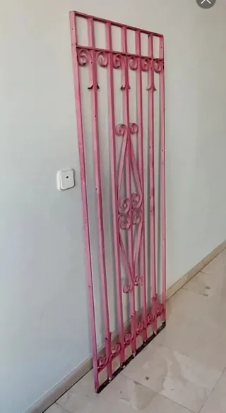 Reja de hierro forjado decorativa,medidas 159x61x2