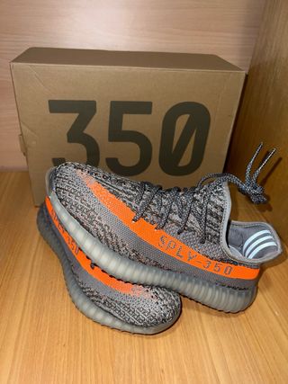 Adidas Yeezy 350 V2 Gris Naranja