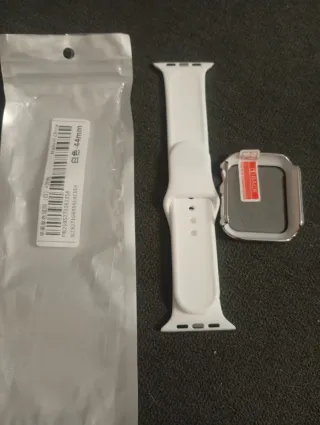 Funda y correa Apple Watch 44mm blanca