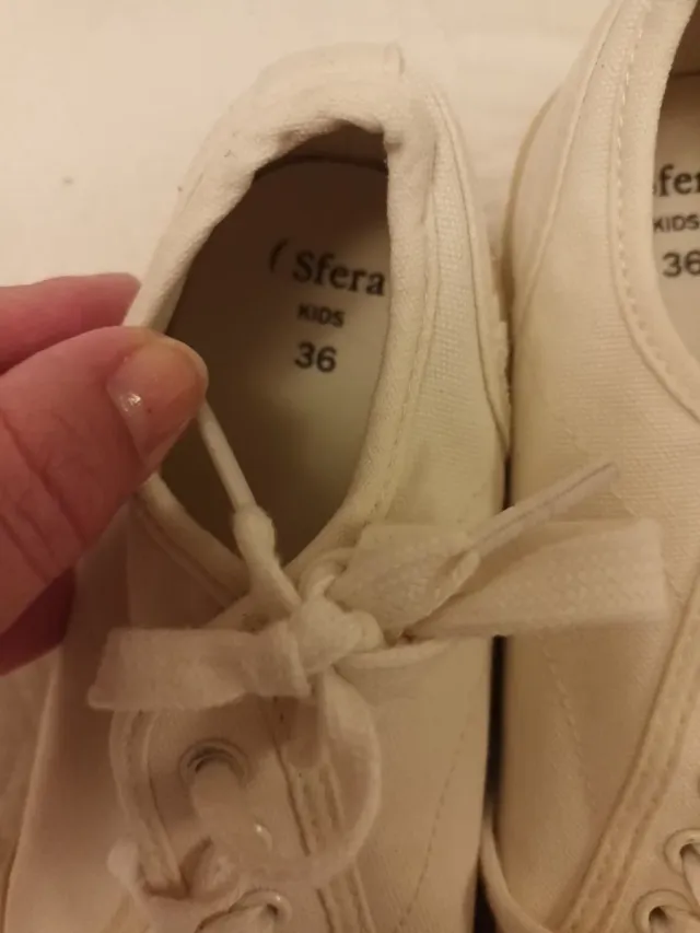 Zapatillas lona blancas talla 36