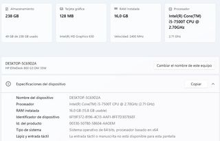 HP EliteDesk 800 G3 Mini PC Intel Core i5