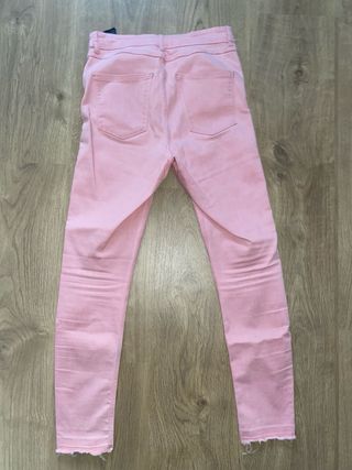Pantalón Zara rosa pitillo
