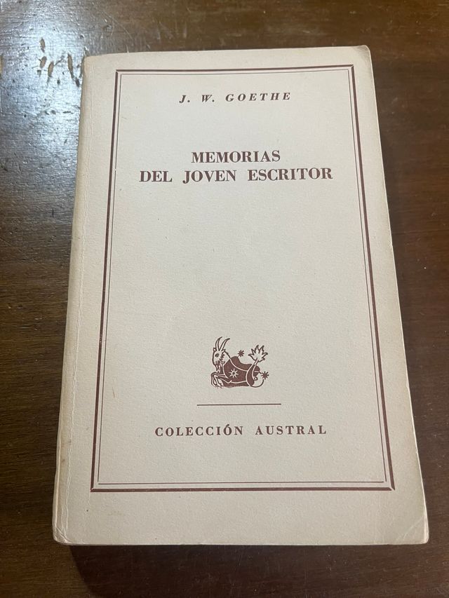 Memorias del joven escritor - Goethe -