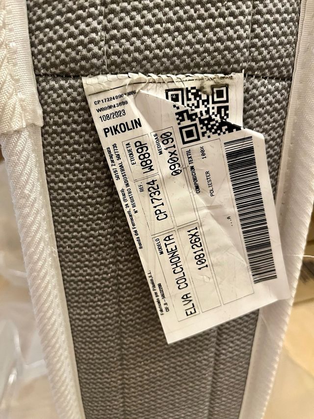 Colchon Pikolin 100% viscoelastica  90x190