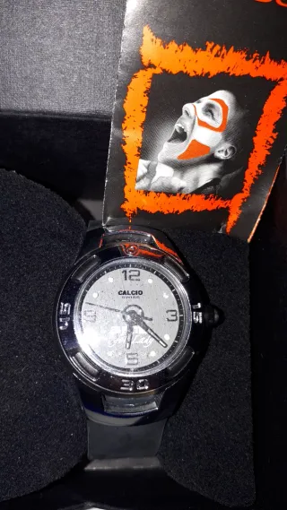 Orologio Calcio Swiss Uomo Nero/Argento