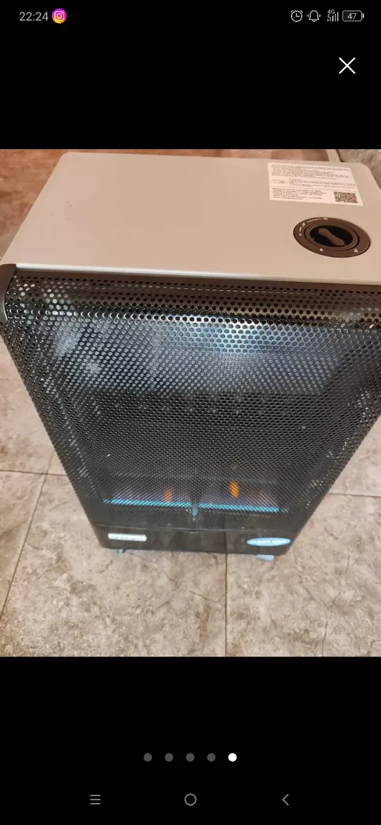 Estufa de gas negra y gris 50
 si me pagan en mano