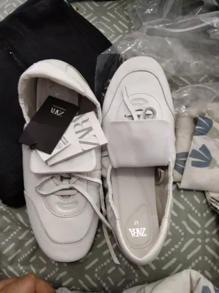 Zapatillas Zara Talla 37 Blancas